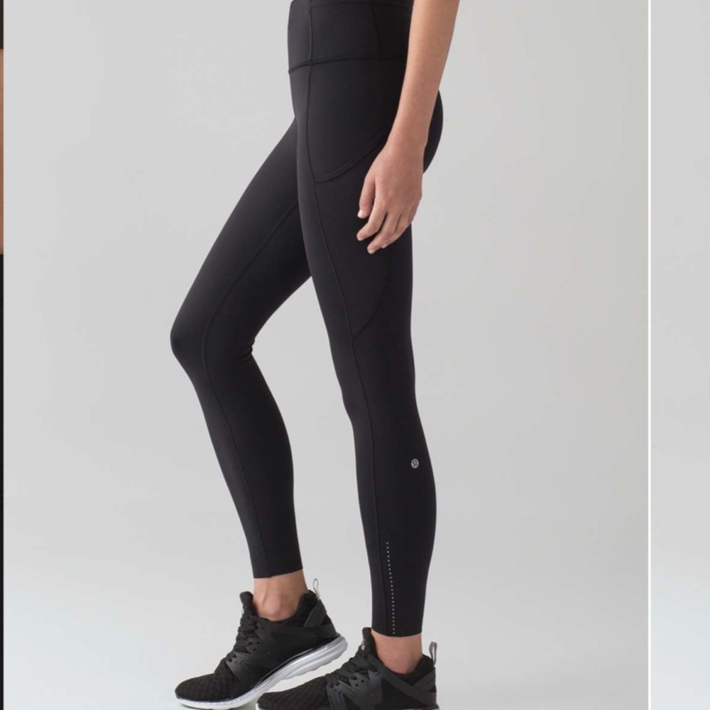 Lululemon Fast & Free 7/8 Tight II Nulux 25" Black First Release size 6